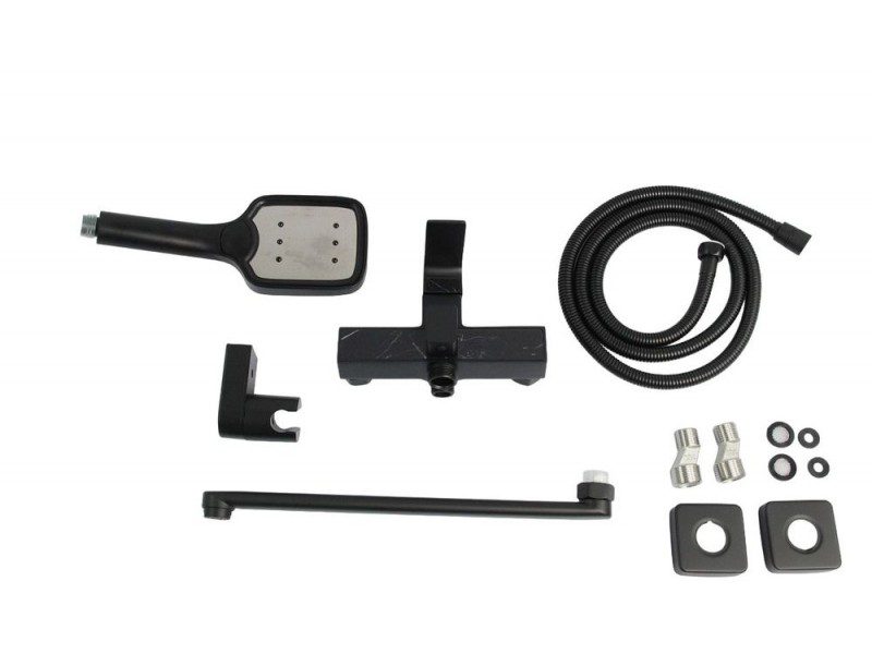 Смеситель для ванны Ledeme L2273B, чёрный — изображение 3