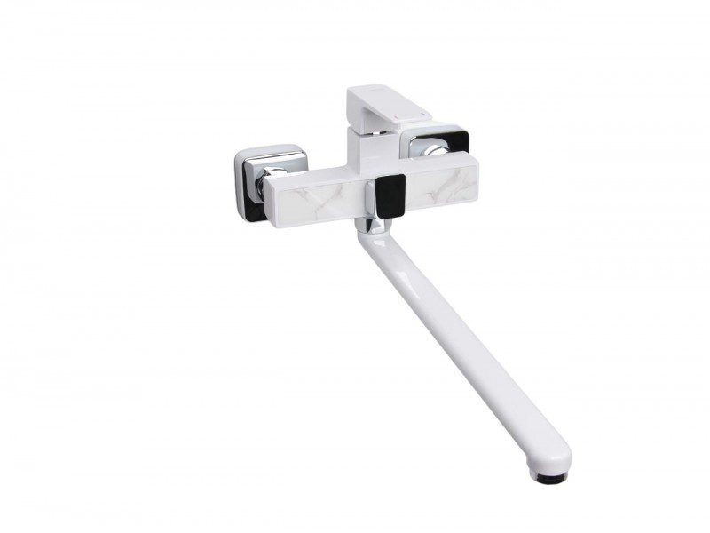 Смеситель для ванны Ledeme L2273W, белый — изображение 4