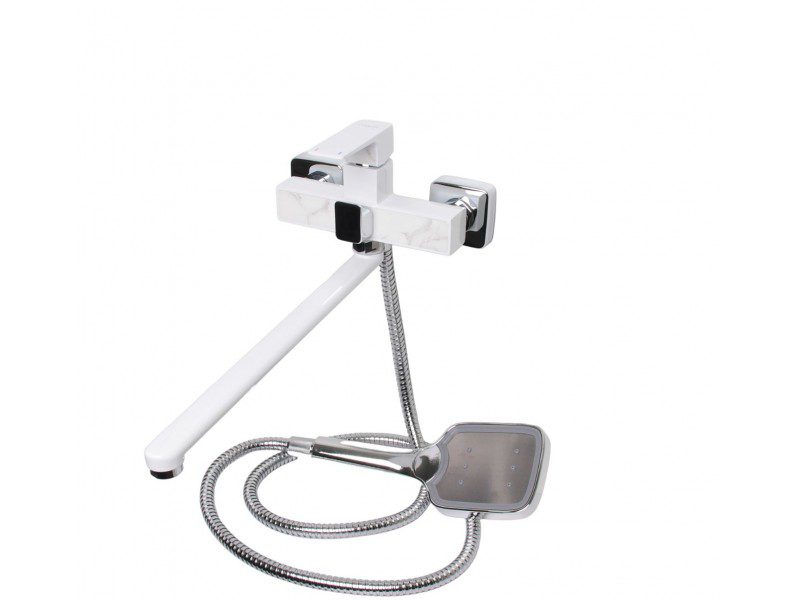 Смеситель для ванны Ledeme L2273W, белый — изображение 5