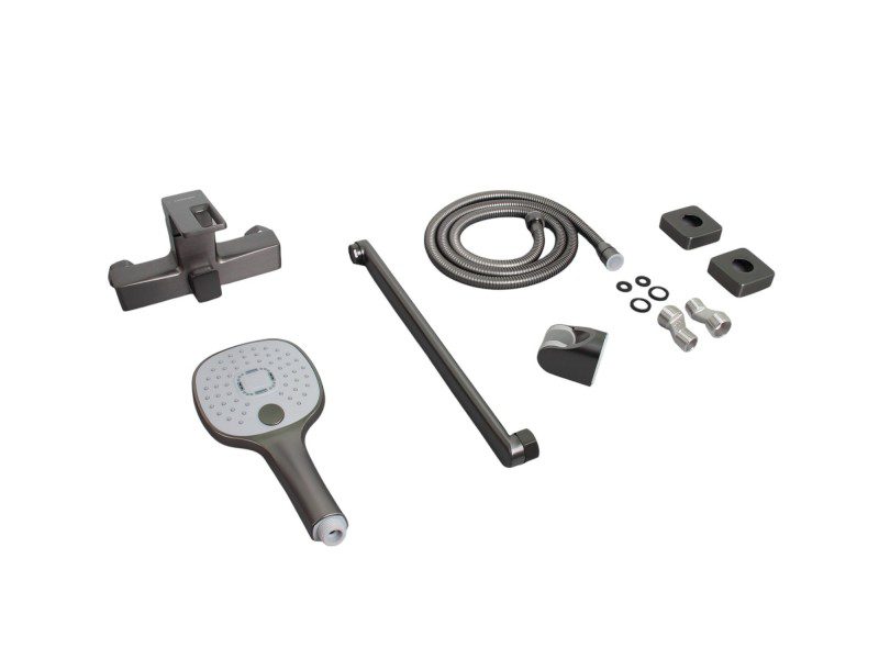 Смеситель для ванны Ledeme L2292D, оружейная сталь — изображение 6