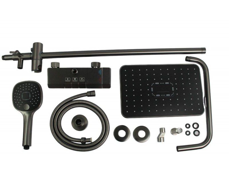 Душевая система Ledeme L2418D, оружейная сталь — изображение 5