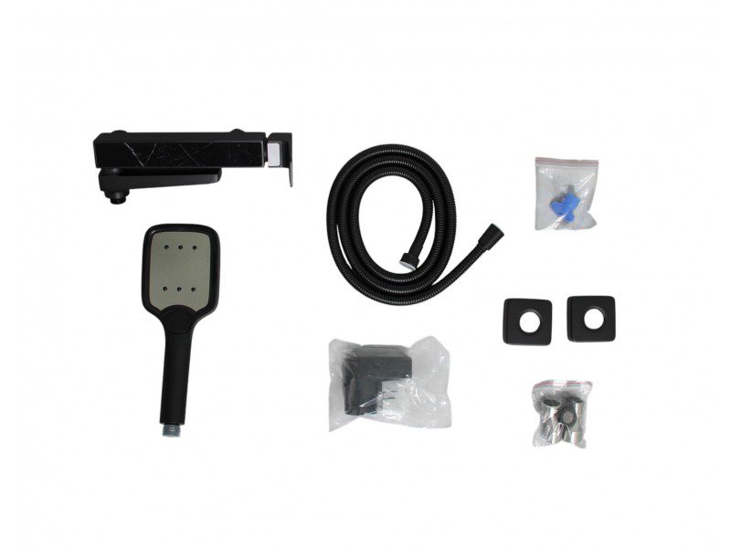 Смеситель для ванны Ledeme L3173B, чёрный — изображение 6