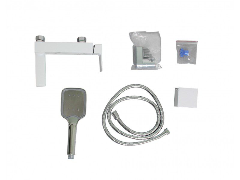 Смеситель для ванны Ledeme L3173W, белый — изображение 5