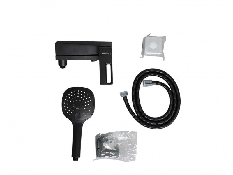 Смеситель для ванны Ledeme L3192B, чёрный — изображение 5