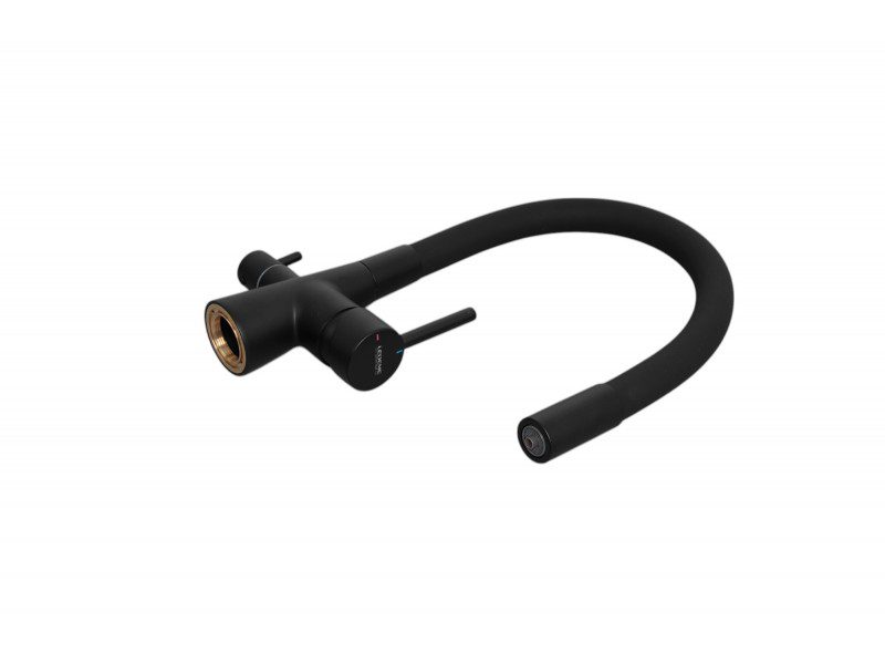 Смеситель для кухни под фильтр Ledeme L4955B-2, чёрный/чёрный — изображение 2