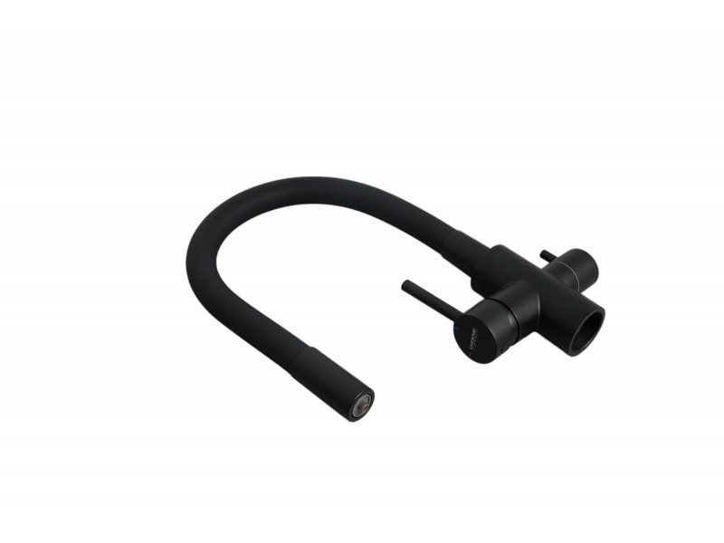 Смеситель для кухни под фильтр Ledeme L74255B-2, чёрный/чёрный — изображение 3