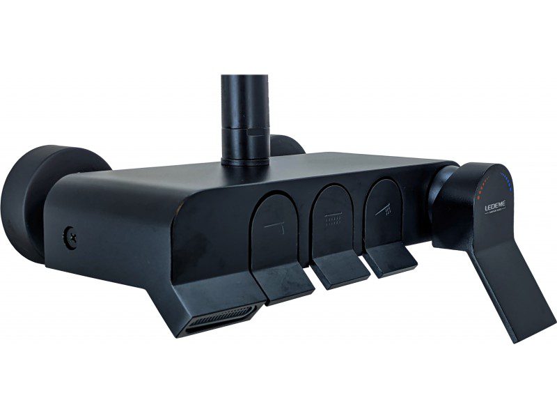 Душевая система Ledeme L2425B, чёрный — изображение 5