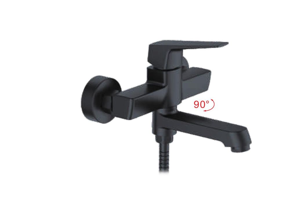 Смеситель для ванны Ledeme L3181B, чёрный — изображение 3