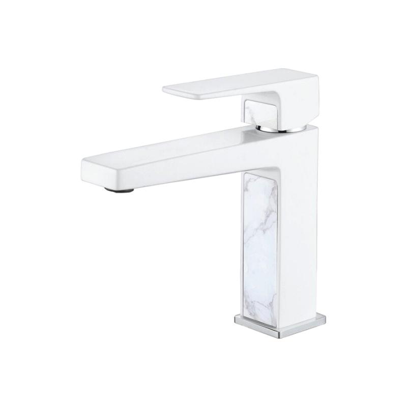 Смеситель для умывальника Ledeme L1073W, белый