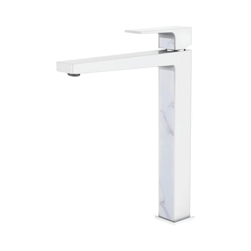 Смеситель для умывальника Ledeme L1173W, высокий, белый