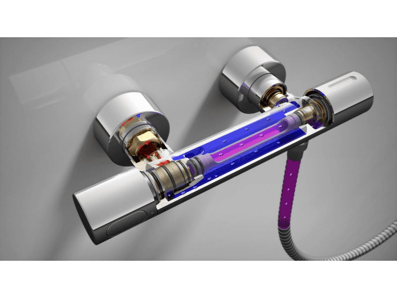 Термостатический смеситель для душа Ledeme LL21805-1 — изображение 2