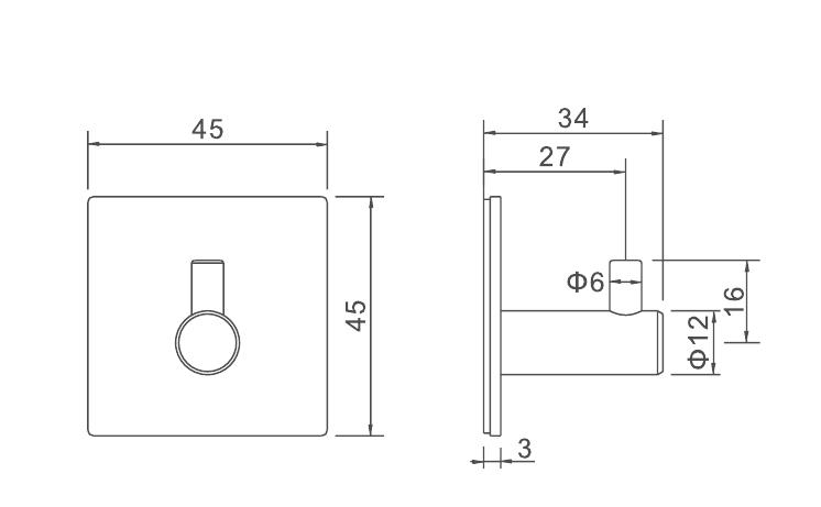 Набор крючков Ledeme L215B-4, чёрный — изображение 3