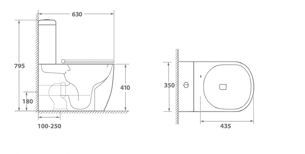 Унитаз напольный CeruttiSPA Vince Tornado, CT10373 — изображение 5