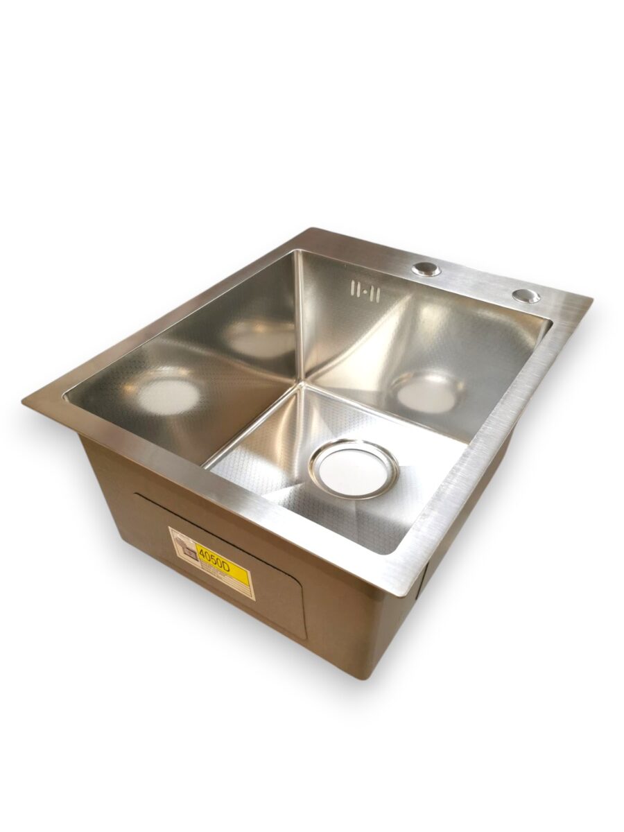 Кухонная мойка без сифона WISENT W34050D (сатин/декор) — изображение 2