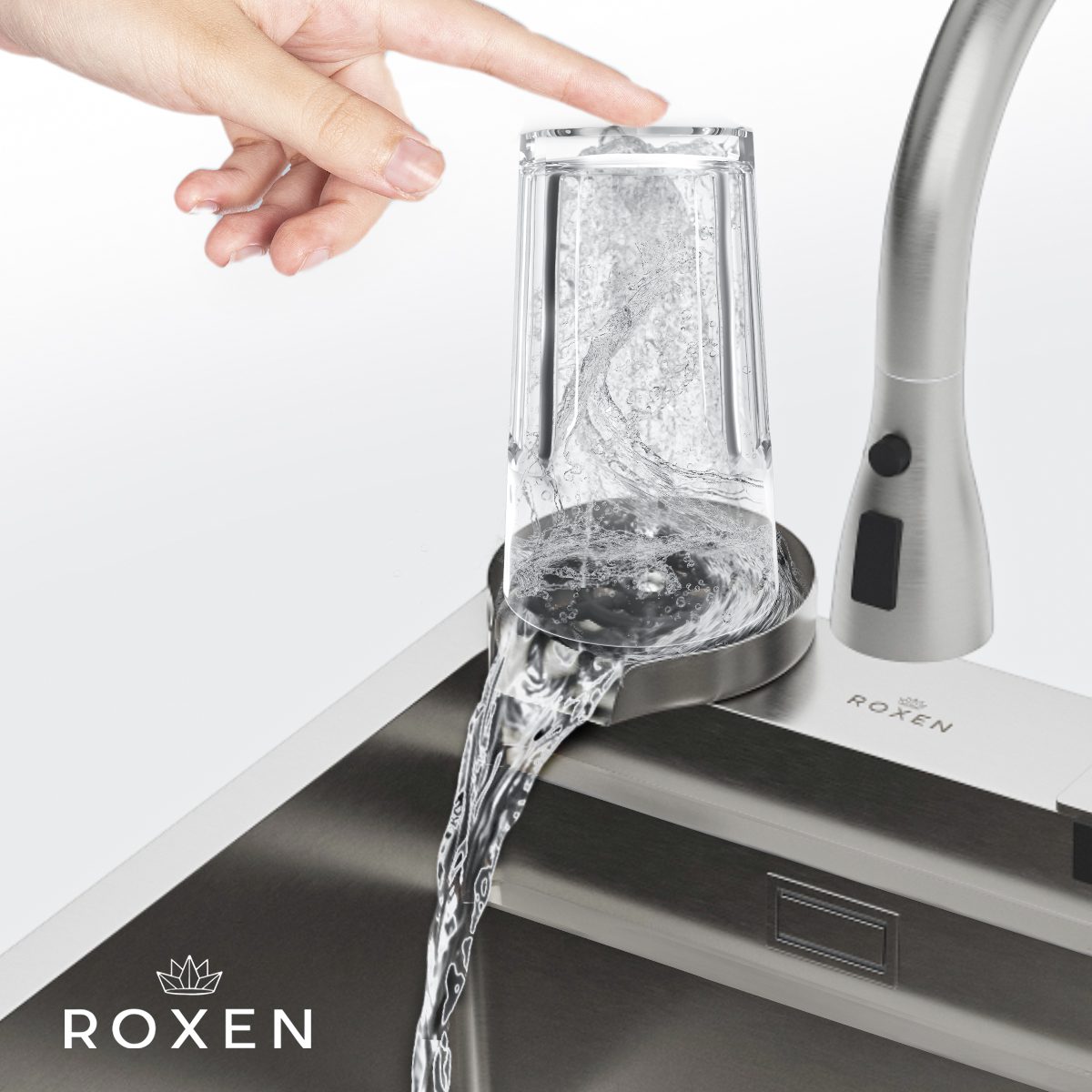 Многофункциональная кухонная мойка Roxen Stage Plus 560250-60-S сатин/декорированная — изображение 12