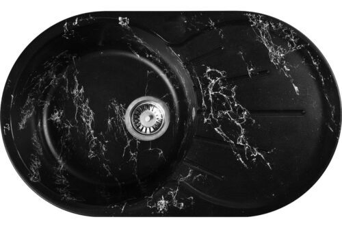 Кухонная мойка Wisent WA02-11, чёрно-белый