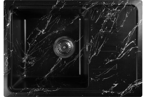 Кухонная мойка Wisent WB15-11, чёрно-белый