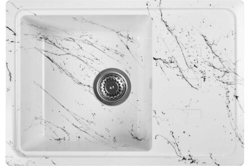 Кухонная мойка Wisent WB15-12, бело-чёрный