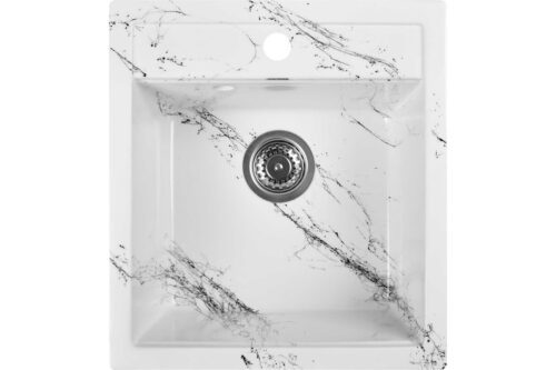 Кухонная мойка Wisent WA45-12, бело-чёрный