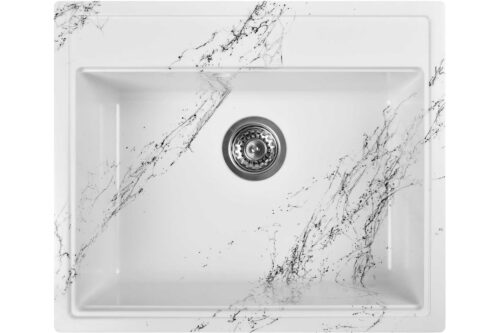 Кухонная мойка Wisent WA12-12, бело-чёрный