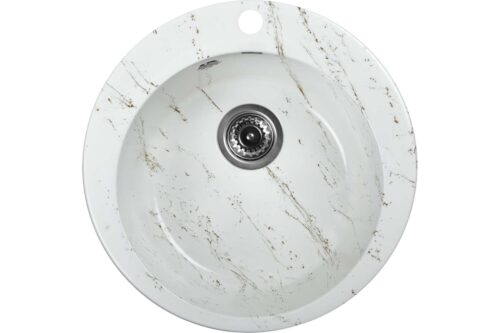 Кухонная мойка Wisent WA04-13, бело-золотой