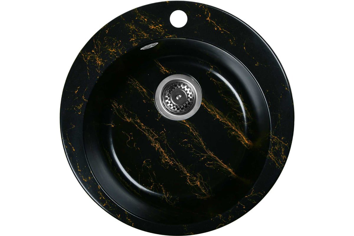 Кухонная мойка Wisent WA04-14, чёрно-золотой