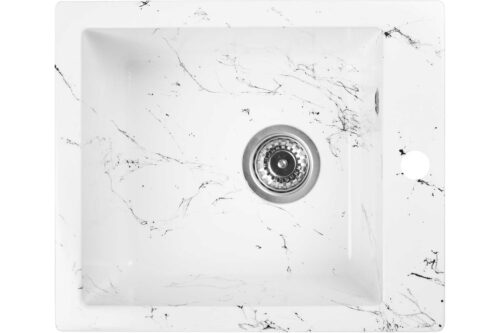 Кухонная мойка Wisent WA10-12, бело-чёрный