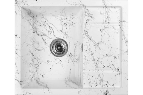 Кухонная мойка Wisent WB19-12, бело-чёрный