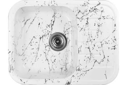 Кухонная мойка Wisent WB20-12, бело-чёрный