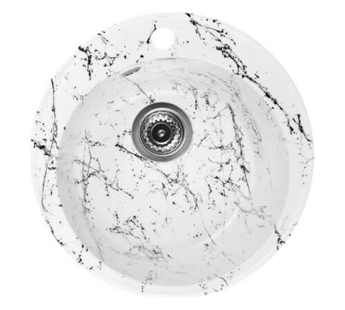 Кухонная мойка Wisent WA05-12, бело-чёрный