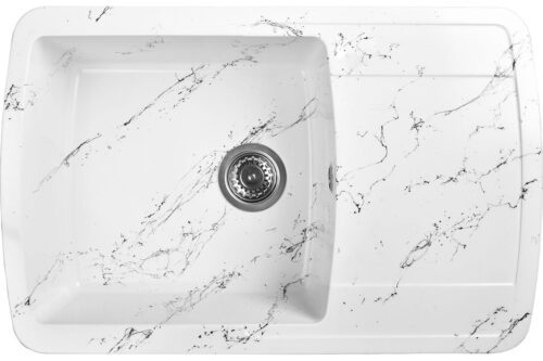 Кухонная мойка Wisent WB29-12, бело-чёрный