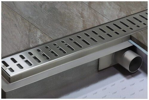 Трап для душа TIM BAD428502 линейный, "решётка", 70x850 мм