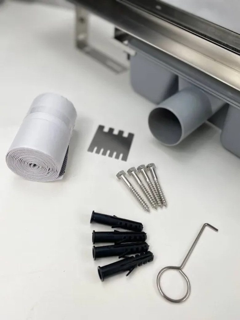 Трап для душа TIM BAD717002 линейный, "под плитку", 700мм — изображение 4