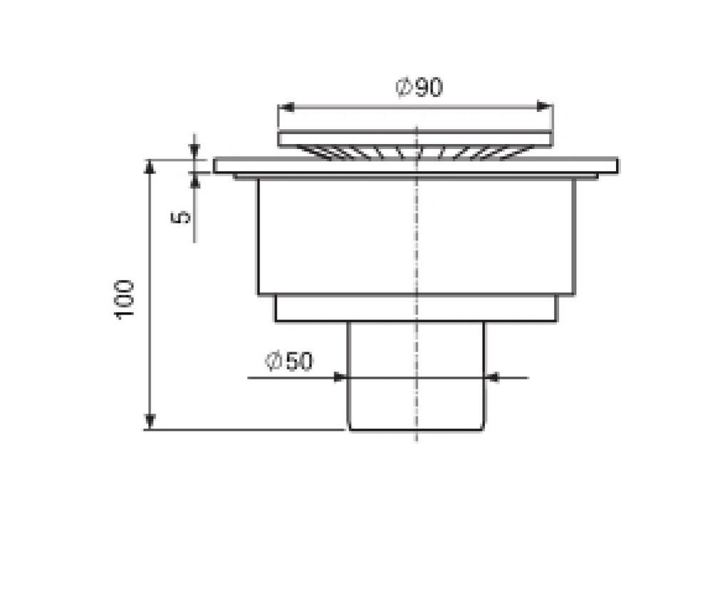 Трап для душа TIM BAD021001 точечный, "перфорация" — изображение 5