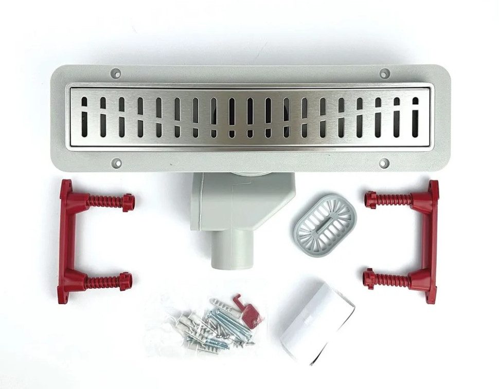 Трап для душа Zeissler Zst.1122.7002 линейный, с решеткой "Волна", 70 см — изображение 7