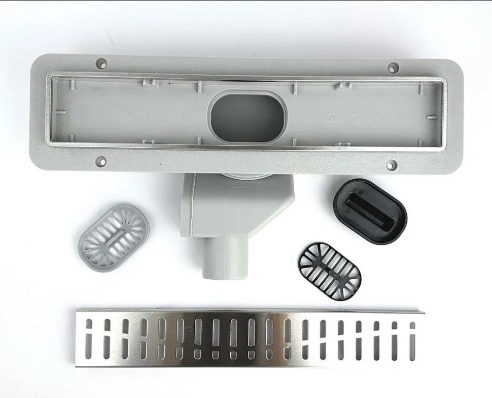 Трап для душа Zeissler Zst.1122.7002 линейный, с решеткой "Волна", 70 см — изображение 10