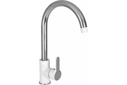 Смеситель для кухни Wisent WG4003W, белый/хром