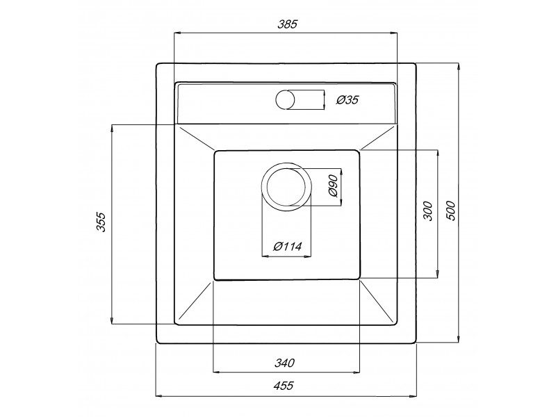 Кухонная мойка Gerhans A45-25, оникс — изображение 6