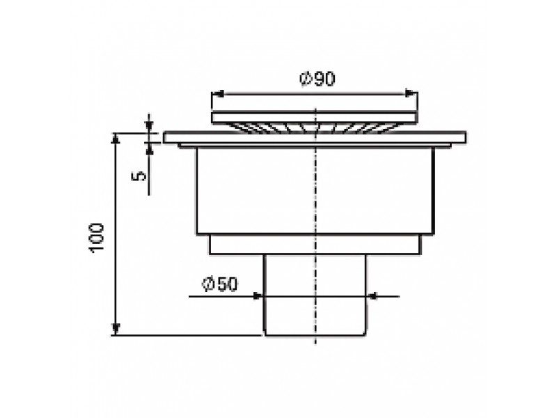Трап для душа TIM BAD021501 точечный, "перфорация" — изображение 8