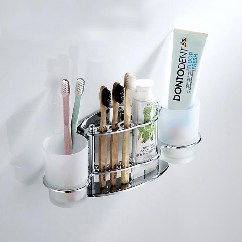 Двойной держатель для зубных щёток и стаканов Ledeme L101 — изображение 4