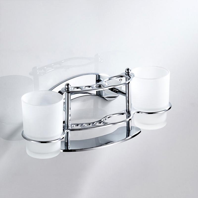 Двойной держатель для зубных щёток и стаканов Ledeme L101 — изображение 5