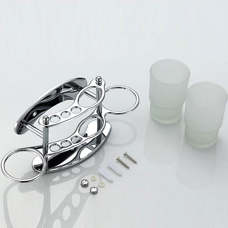 Двойной держатель для зубных щёток и стаканов Ledeme L101 — изображение 8