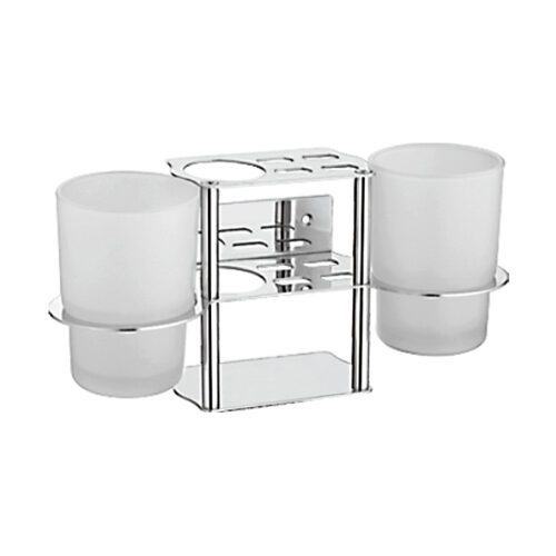 Двойной держатель для зубных щёток и стаканов Ledeme L103