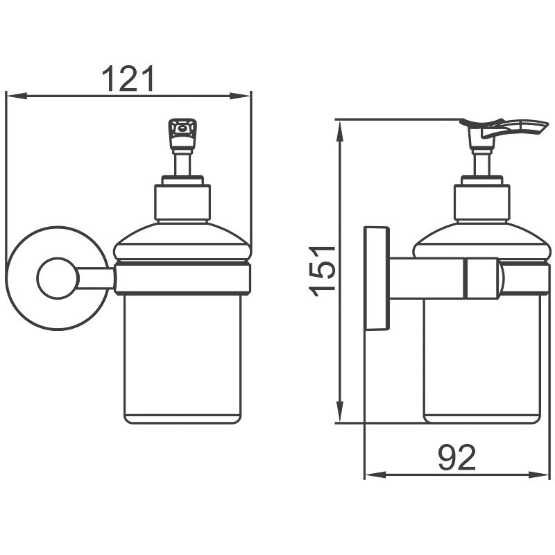 Дозатор жидкого мыла Ledeme L71727 — изображение 2