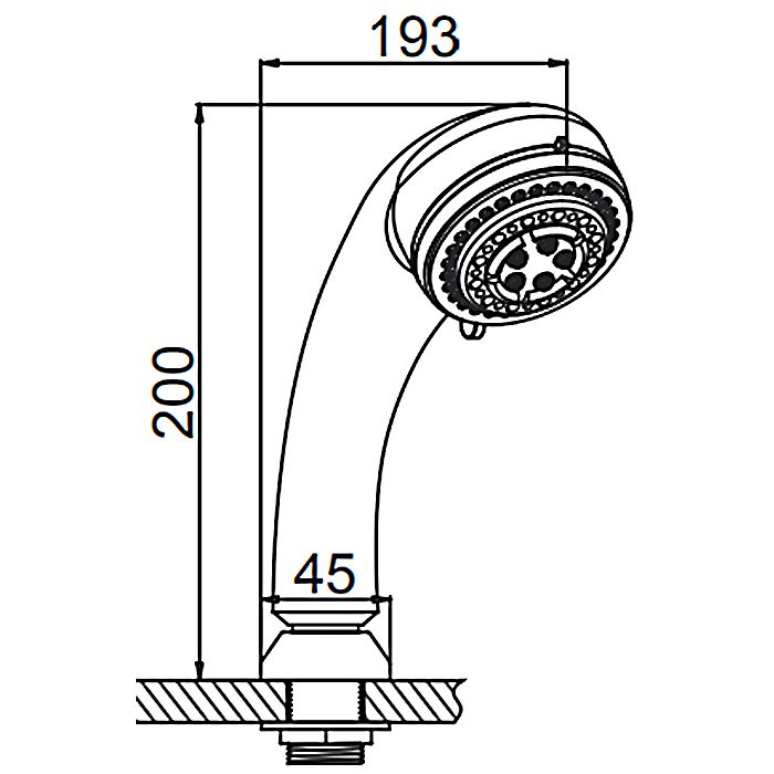 Лейка для душа 4-режимная Ledeme L20, массаж — изображение 2