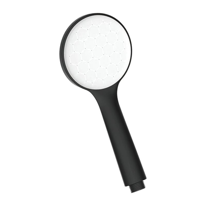 Лейка для душа 1-режимная Ledeme L25B-3, чёрный/белый