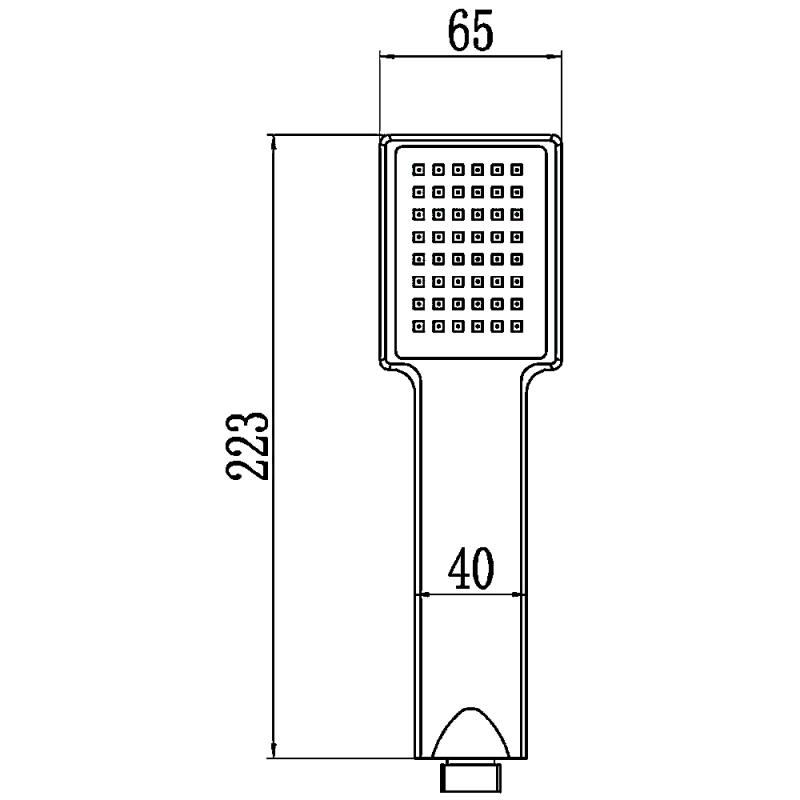 Лейка для душа 1-режимная Ledeme M98 — изображение 2