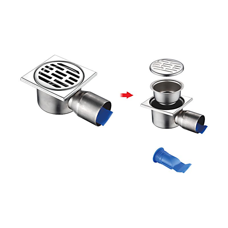 Трап для душа Ledeme L83-4 точечный, горизонтальный вып., 15х15 см — изображение 2