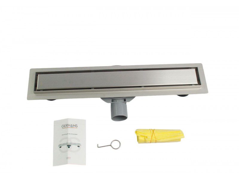 Трап для душа Gerhans K80407-60 линейный, "под плитку", 60 см — изображение 6