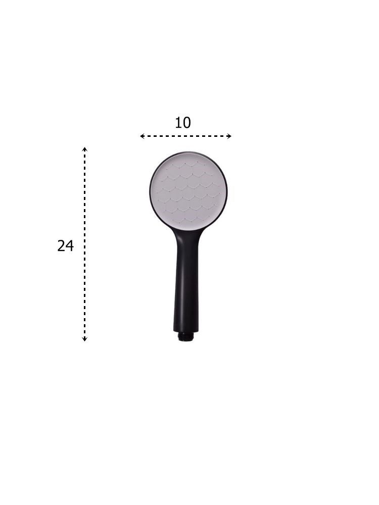 Лейка для душа 1-режимная Ledeme L25B-3, чёрный/белый — изображение 3